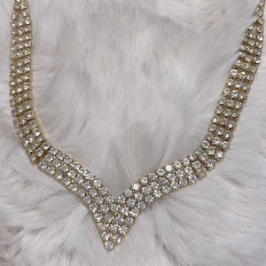 Vintage Rhinestone Necklace EUC